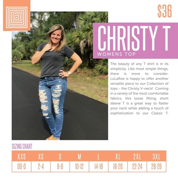 2/$20 🔥 LuLaRoe Christy Tee - Picture 3 of 3
